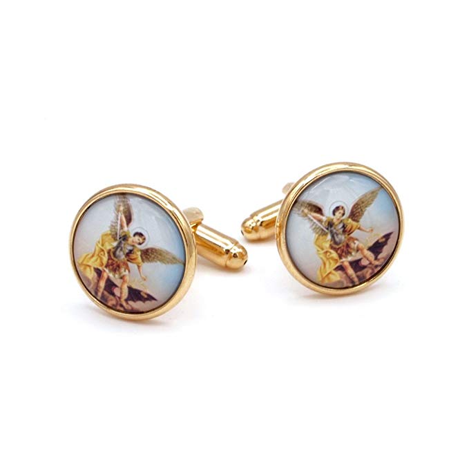 JJ Weston Saint Michael Cufflinks. Made in the USA Review